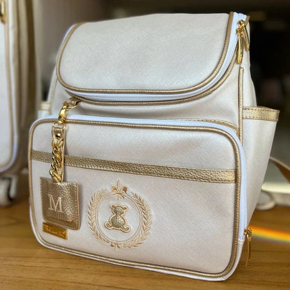 Kit Baby 4 Personalizado - Branco Perolado I Ouro