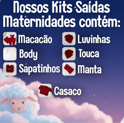 Kit Saída Maternidade Personalizável Completa Azul + Branco | Personalize Com o Nome do Seu Príncipe