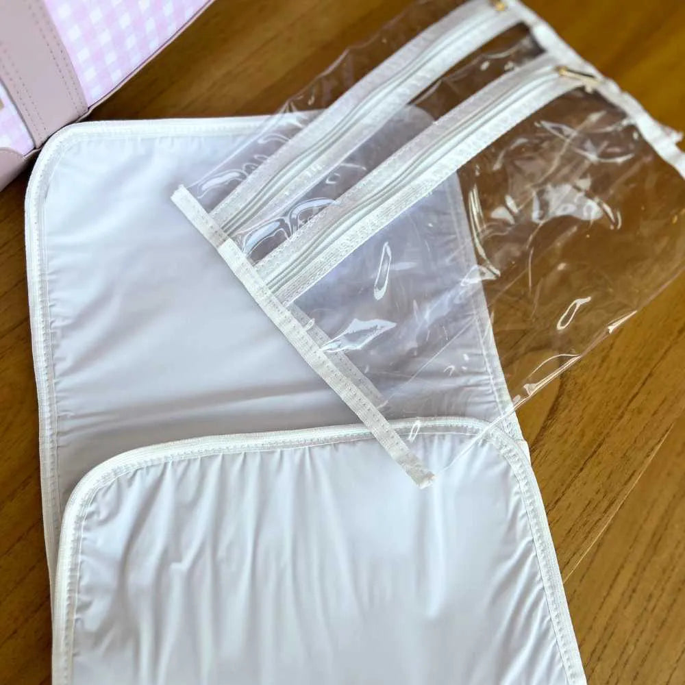 Kit Baby 7 Items Personalizado Linho | Rosa