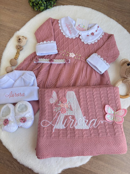 Kit Saída de Maternidade – O Primeiro Encanto do seu Bebê  - Personalize Com o Nome da Sua Princesa
