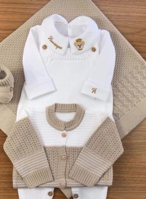 Kit Saída Maternidade Personalizável Completa Henrique | Personalize Com o Nome do Seu Príncipe